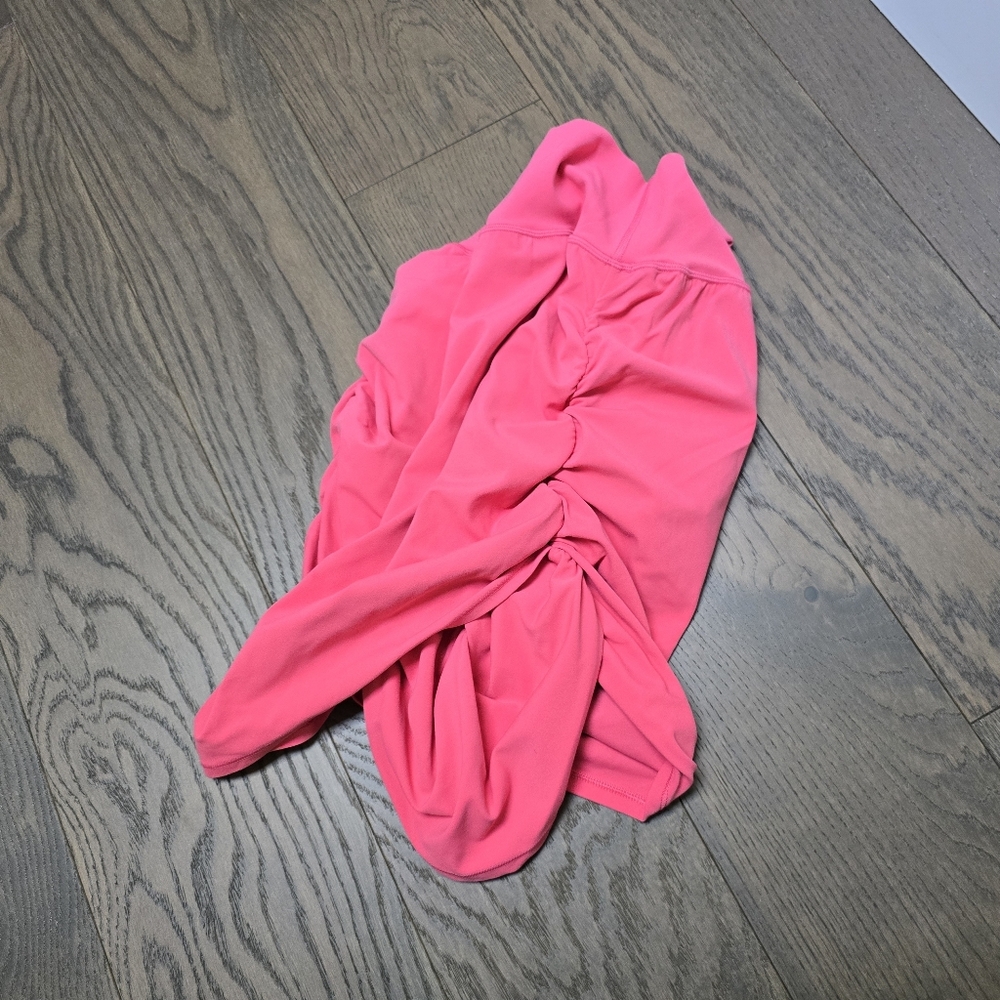 Athleta Transcend Ruched Skort in Coral Pink - Picture 5 of 12